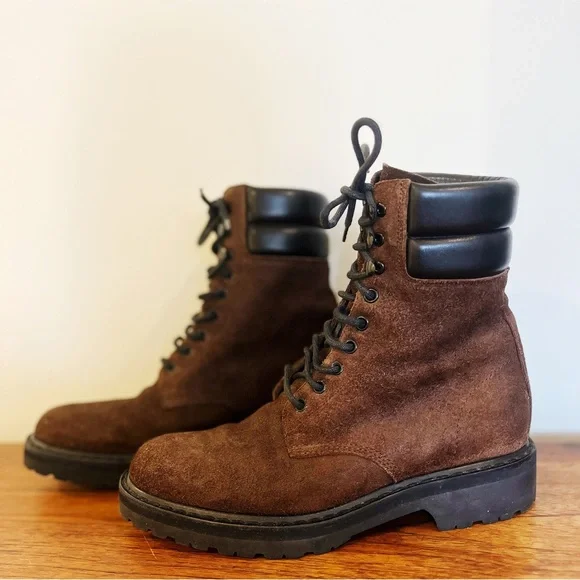 YVES SAINT LAURENT COMMANDO BOOT - Picture 4 of 14